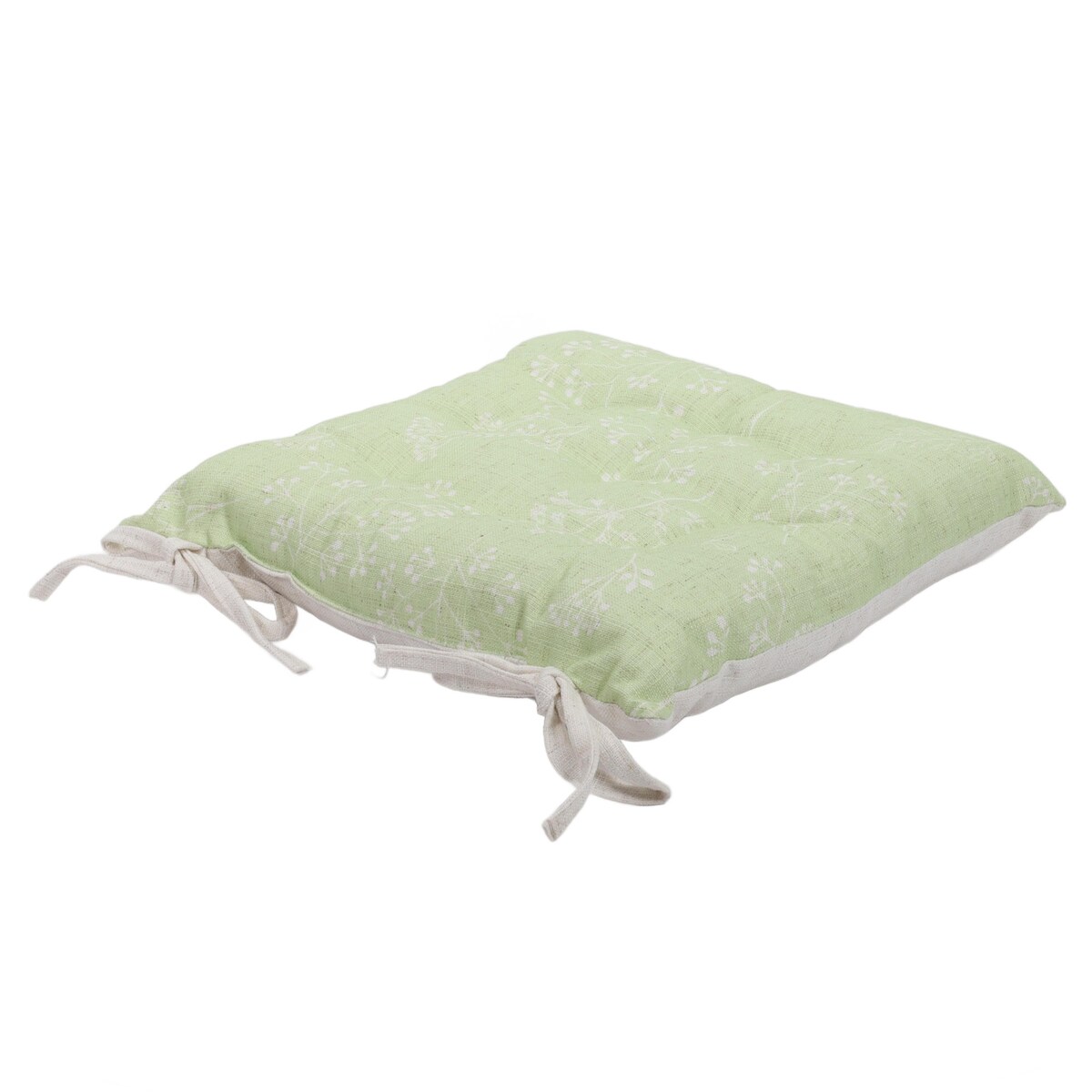 Poduszka na krzesło w roślinny wzór, 40 x 40 cm