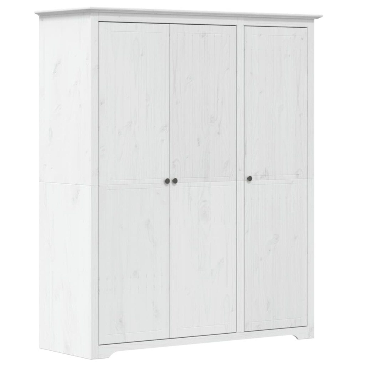 vidaXL Szafa BODO, biała, 146x53,5x173 cm, lite drewno sosnowe