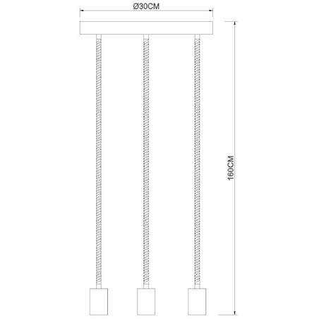 LAMPA wisząca ULLEU 69029-3H1 Globo skandynawska OPRAWA zwis pająk brązowy czarny