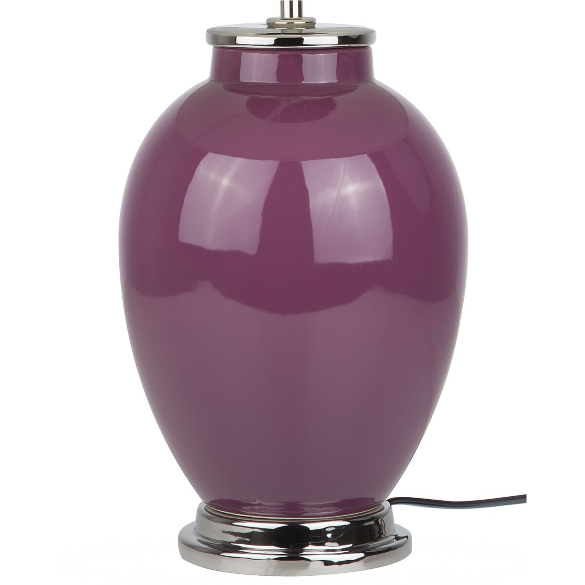 Lampka nocna ceramiczna fioletowa BRENTA