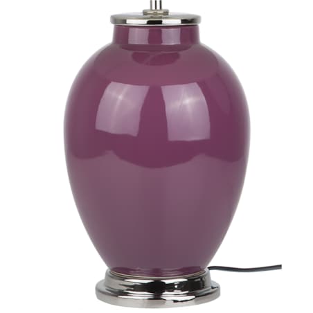Lampka nocna ceramiczna fioletowa BRENTA