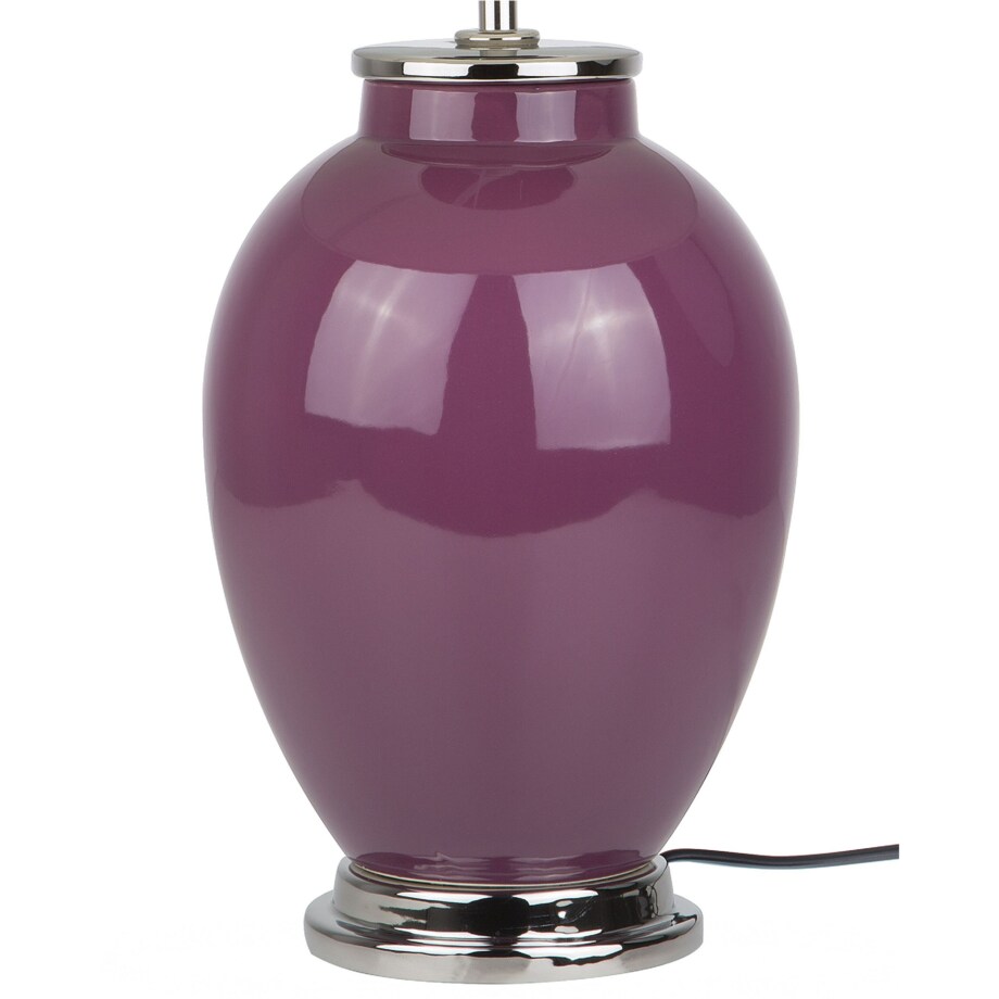 Lampka nocna ceramiczna fioletowa BRENTA