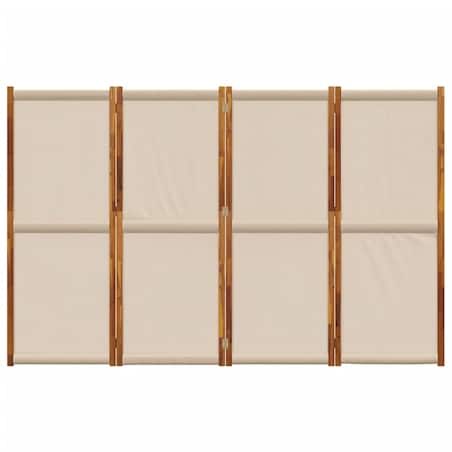 vidaXL Parawan 4-panelowy, taupe, 280x180 cm