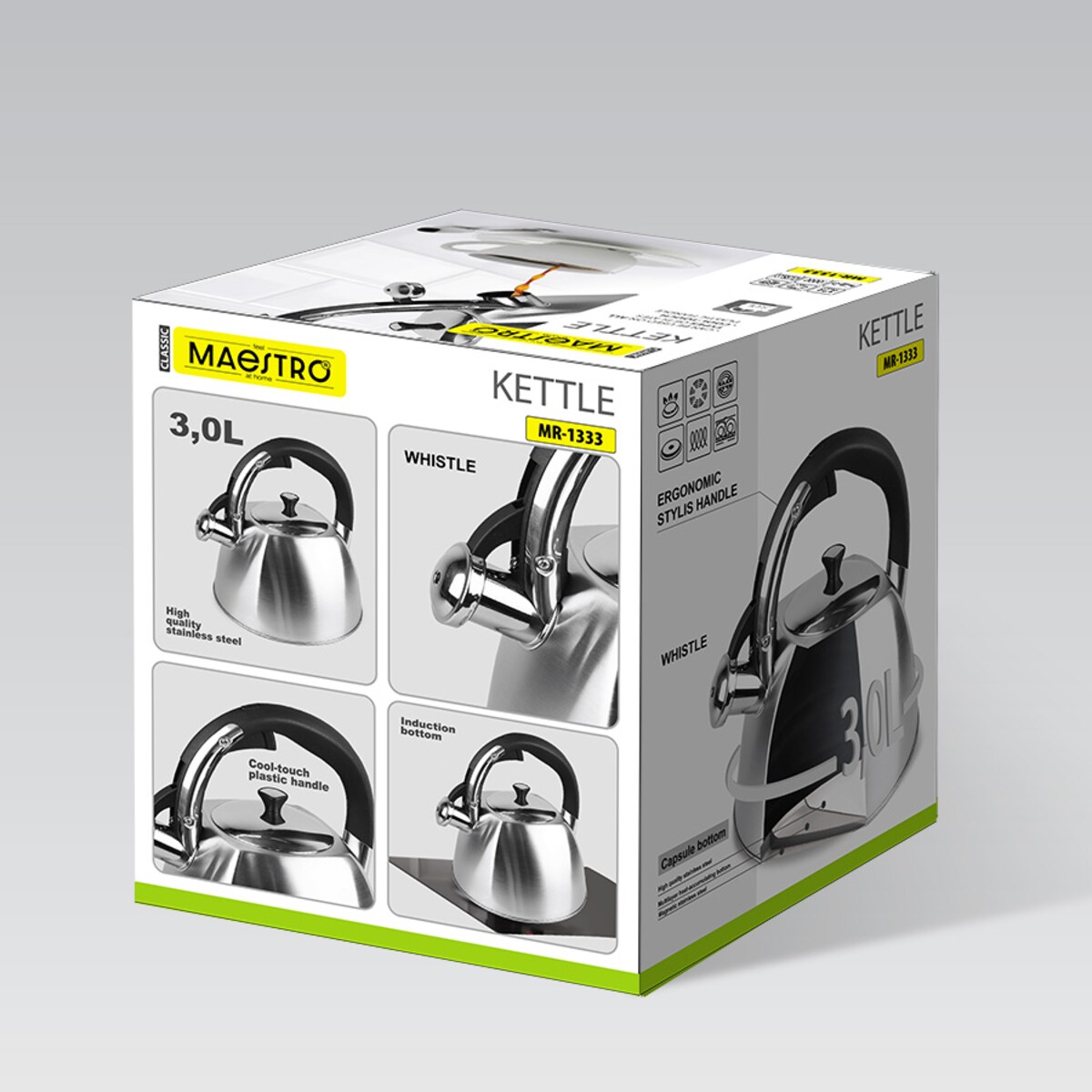 Maestro czajnik z gwizdkiem 3L MR1333