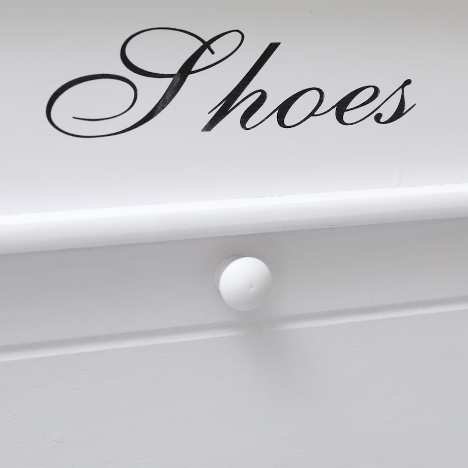 vidaXL Szafka na buty, biała, 50 x 28 x 58 cm, drewno paulownia