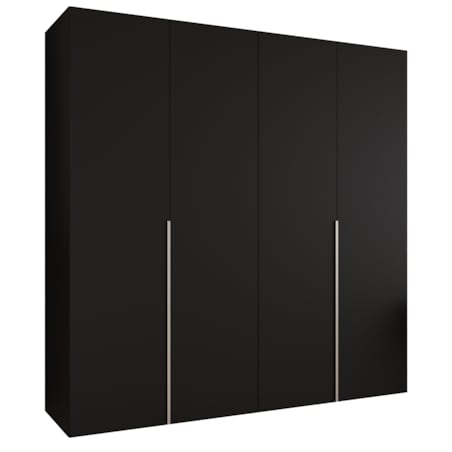 Szafa uchylna otwierana ALICANTE 1 200 wys. 202 cm Czarny + u. Kaszmir