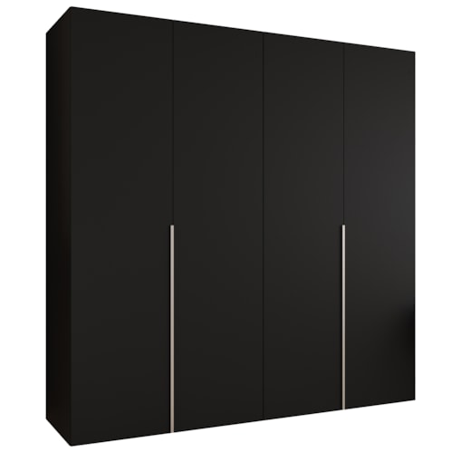 Szafa uchylna otwierana ALICANTE 1 200 wys. 202 cm Czarny + u. Kaszmir