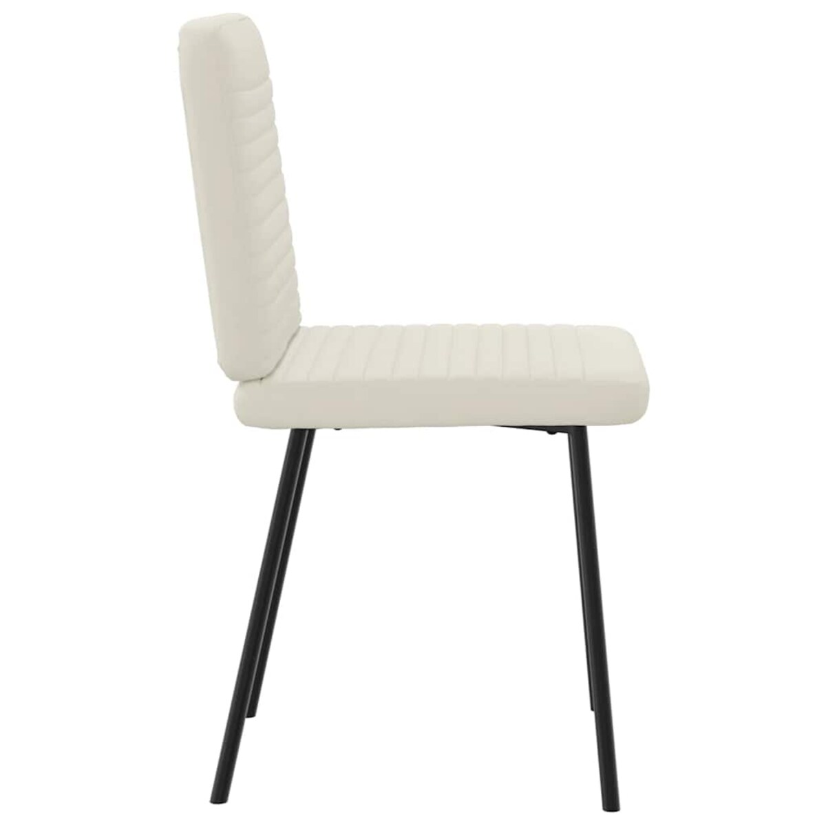 vidaXL Krzesła stołowe, 6 szt., kremowe, obite aksamitem