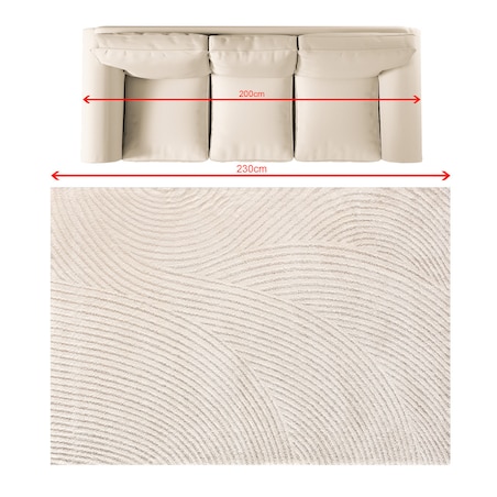 Dywan Travero beige/cream 160x230 cm, 160x230 cm