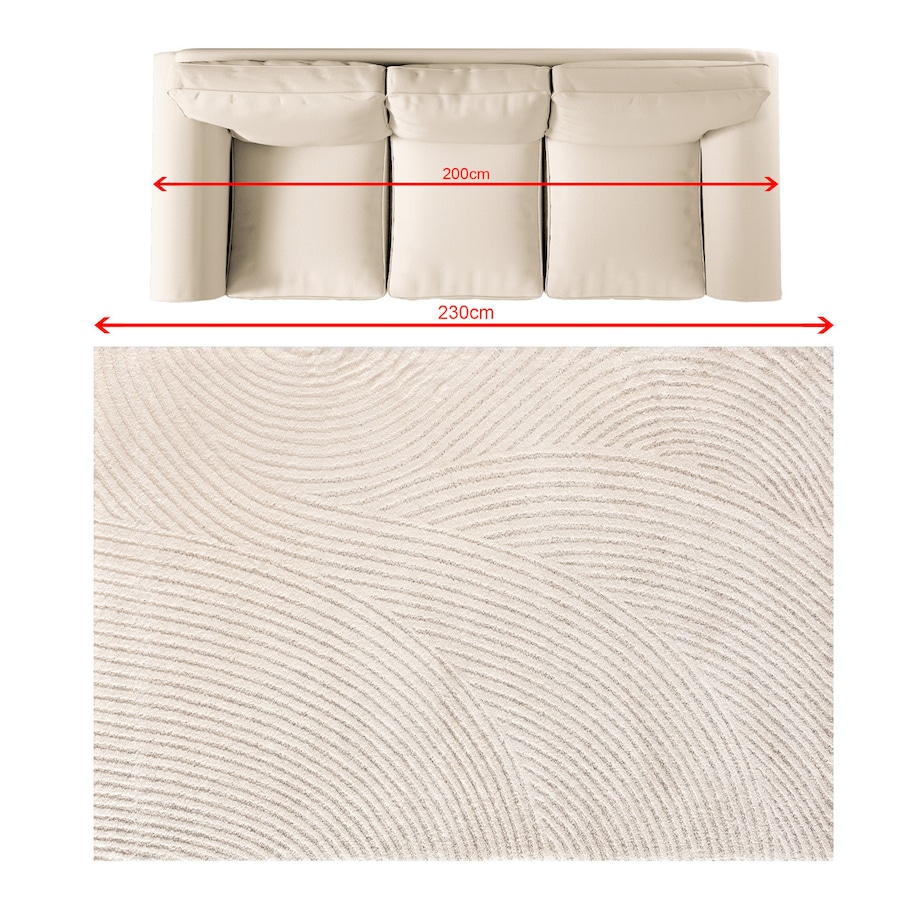 Dywan Travero beige/cream 160x230 cm, 160x230 cm