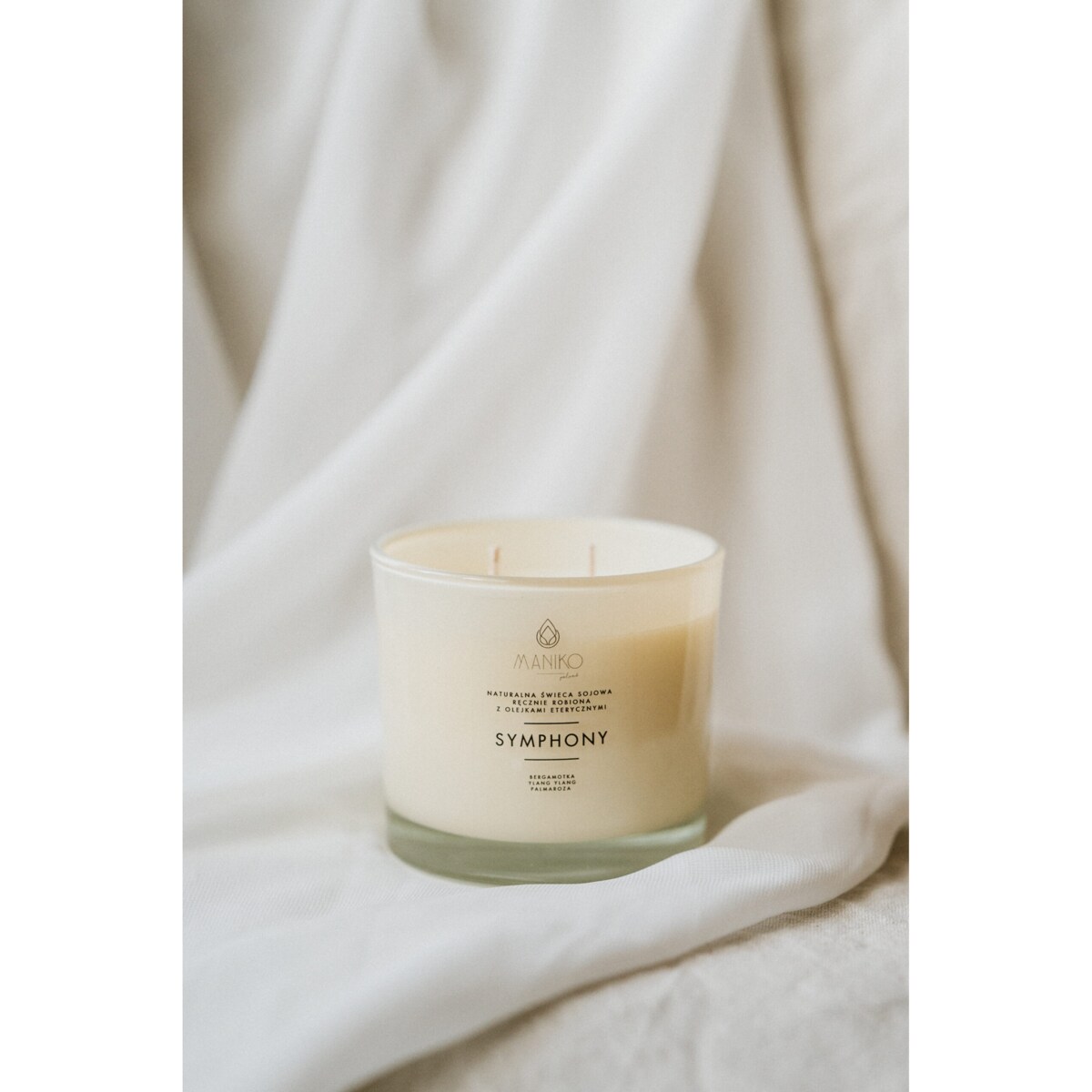 Naturalna świeca sojowa SYMPHONY z olejkami eterycznymi