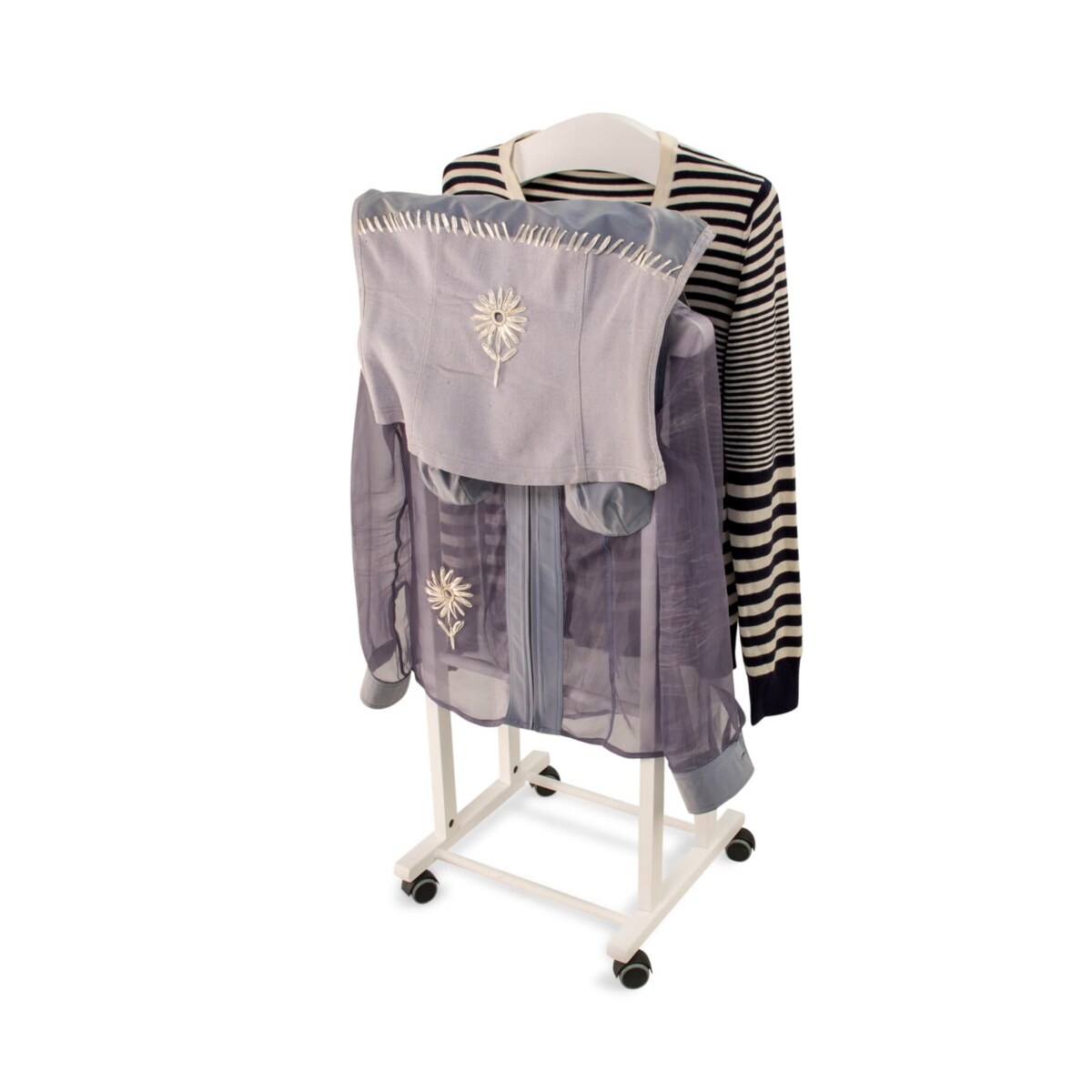 ARREDAMENTI TRENDY Wieszak do sypialni - 105 x 44 cm, biały