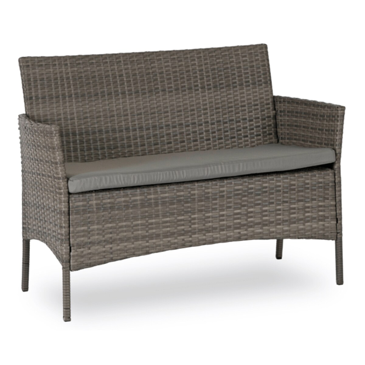 Zestaw Mebli Ogrodowych Technorattan Na Taras Ogród Komplet Szare MISSISIPI