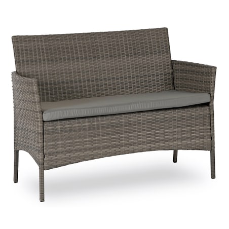 Zestaw Mebli Ogrodowych Technorattan Na Taras Ogród Komplet Szare MISSISIPI