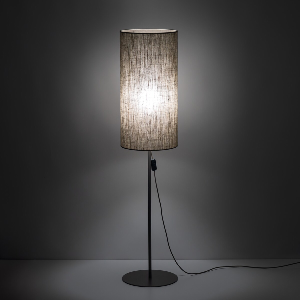 Lampa podłogowa TK Lighting FIENO NEW BROWN 16197 brązowa, tekstylny klosz, E27, 133 cm