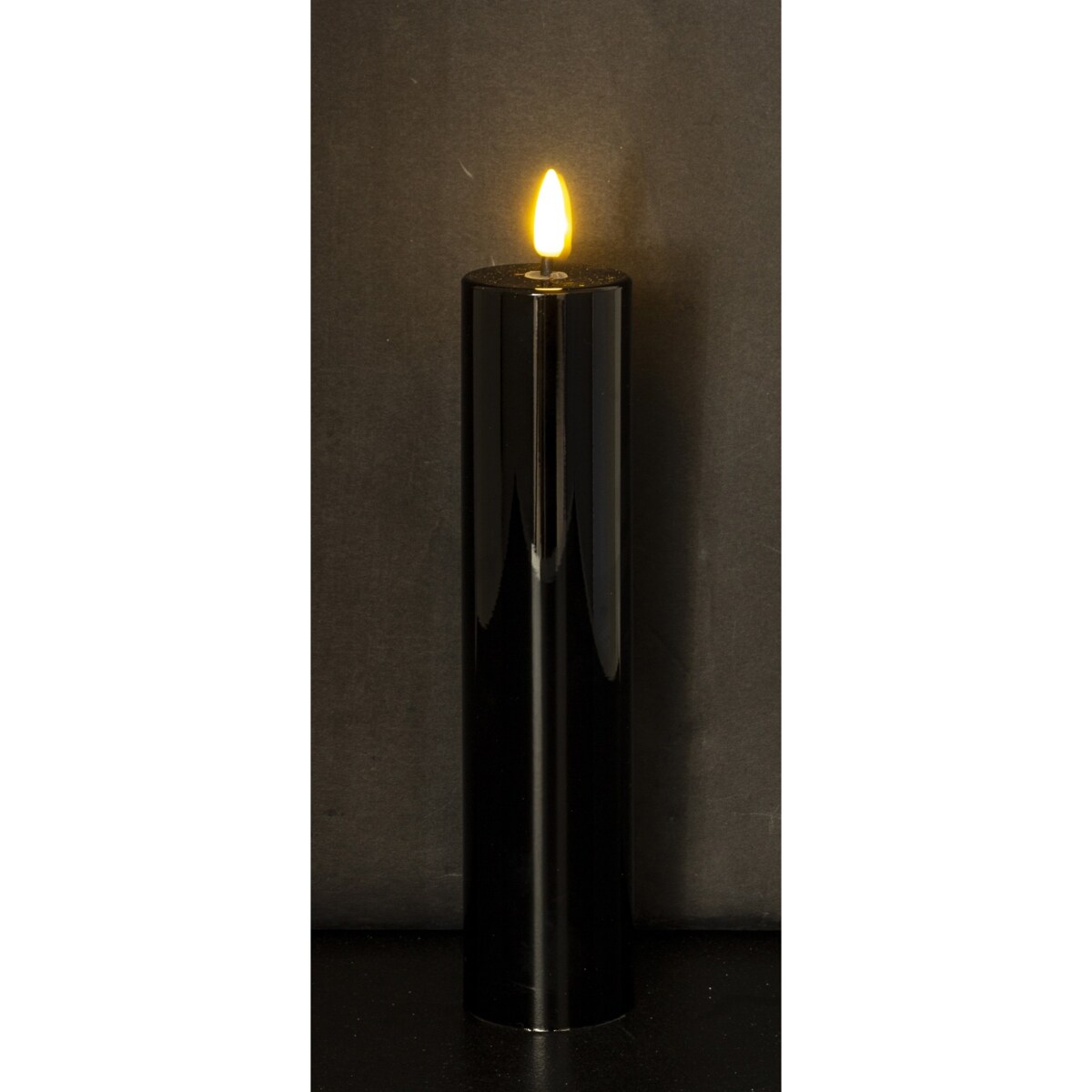 Świeca LED z tworzywa sztucznego Timer 24x5x5 cm MOMBATTI-3 czarna