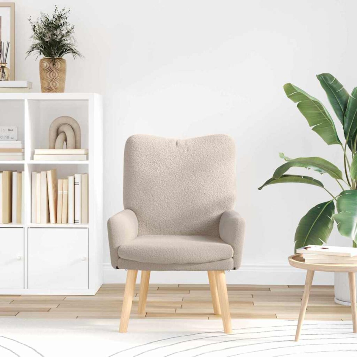 vidaXL Fotel relaksacyjny Jasnoszary 63 x 67 x 94 cm tkanina