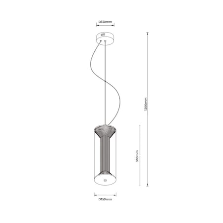 Lampa wisząca Light Prestige Aeris dymny LED CCT 3000K/4000K/6000K (regulowana) 1 szt.
