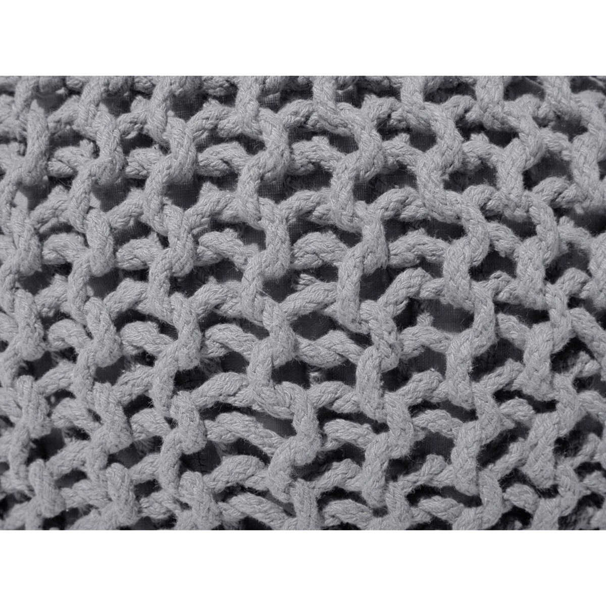 Puf 50 x 35 cm ciemnoszary CONRAD