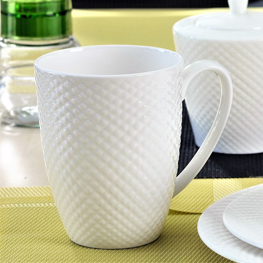 VILLA ITALIA Kubek porcelanowy 350 ml BARI WHITE