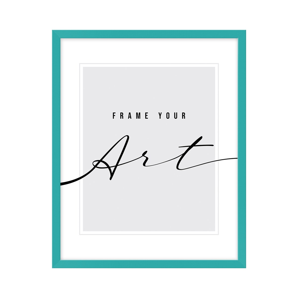 Kolorowe ramki, 15x21 cm, turkusowe, ramka na zdjęcie, Knor - turkusowe ramki do zdjęć i plakatów, ramki dla dzieci