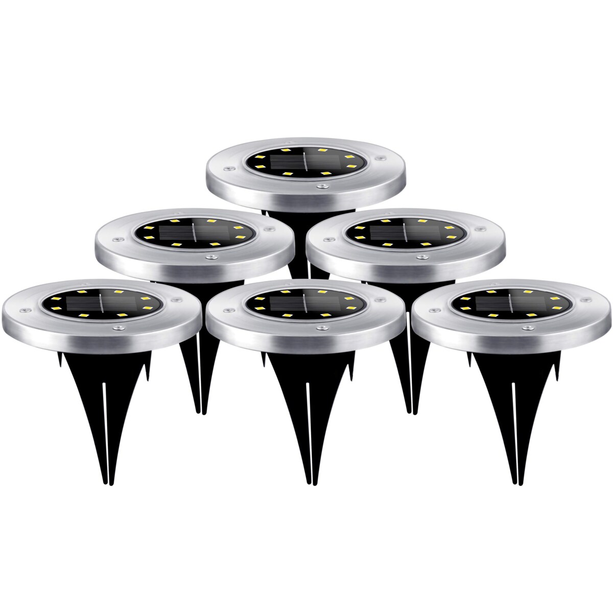 Lampki solarne do ogrodu naziemne wbijane Ilumen led 6szt.
