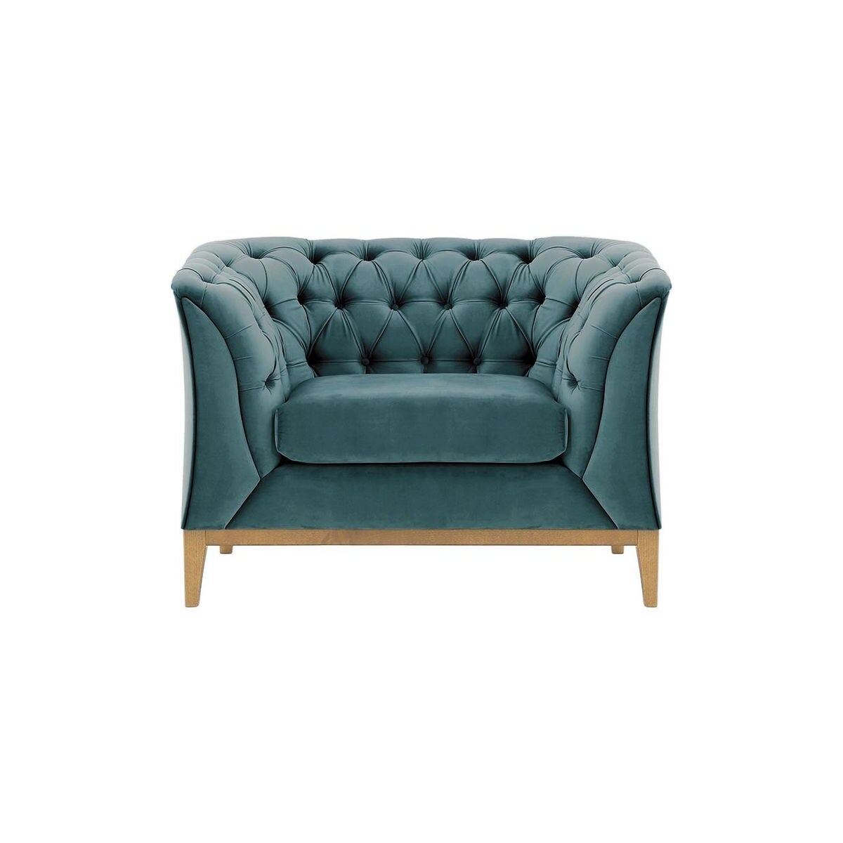 Fotel Chesterfield Modern Wood-Velluto 12