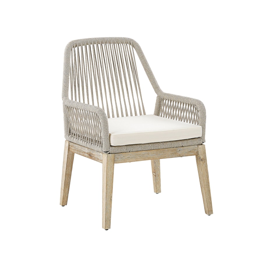 Zestaw 2 krzeseł ogrodowych beżowy OLBIA