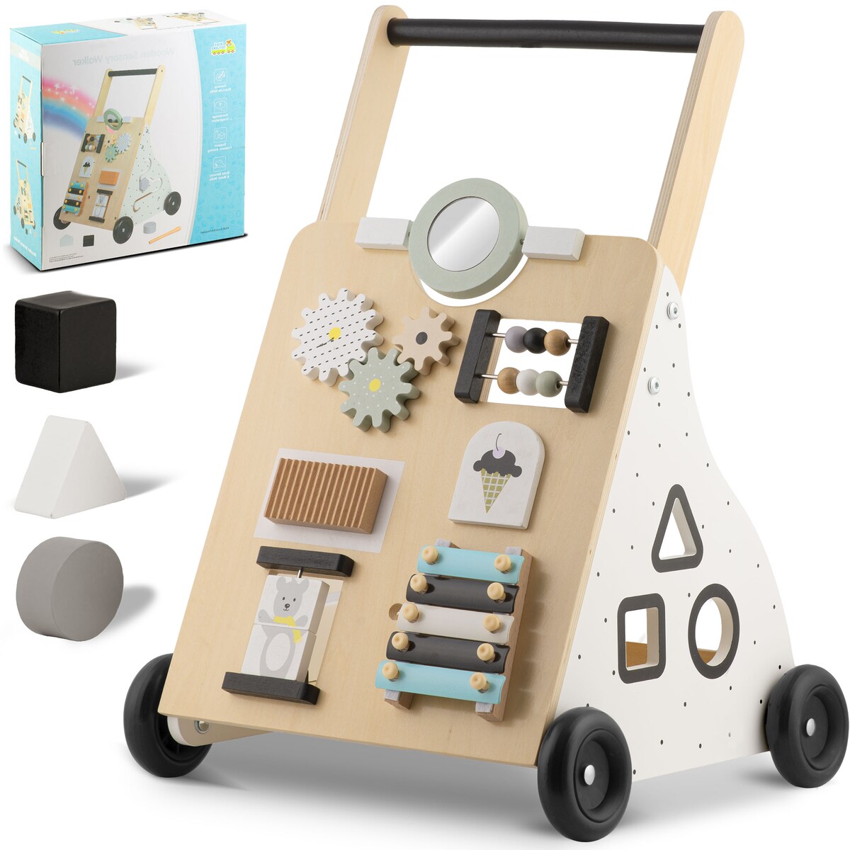 Chodzik pchacz edukacyjny warsztat tablica kredowa Ricokids