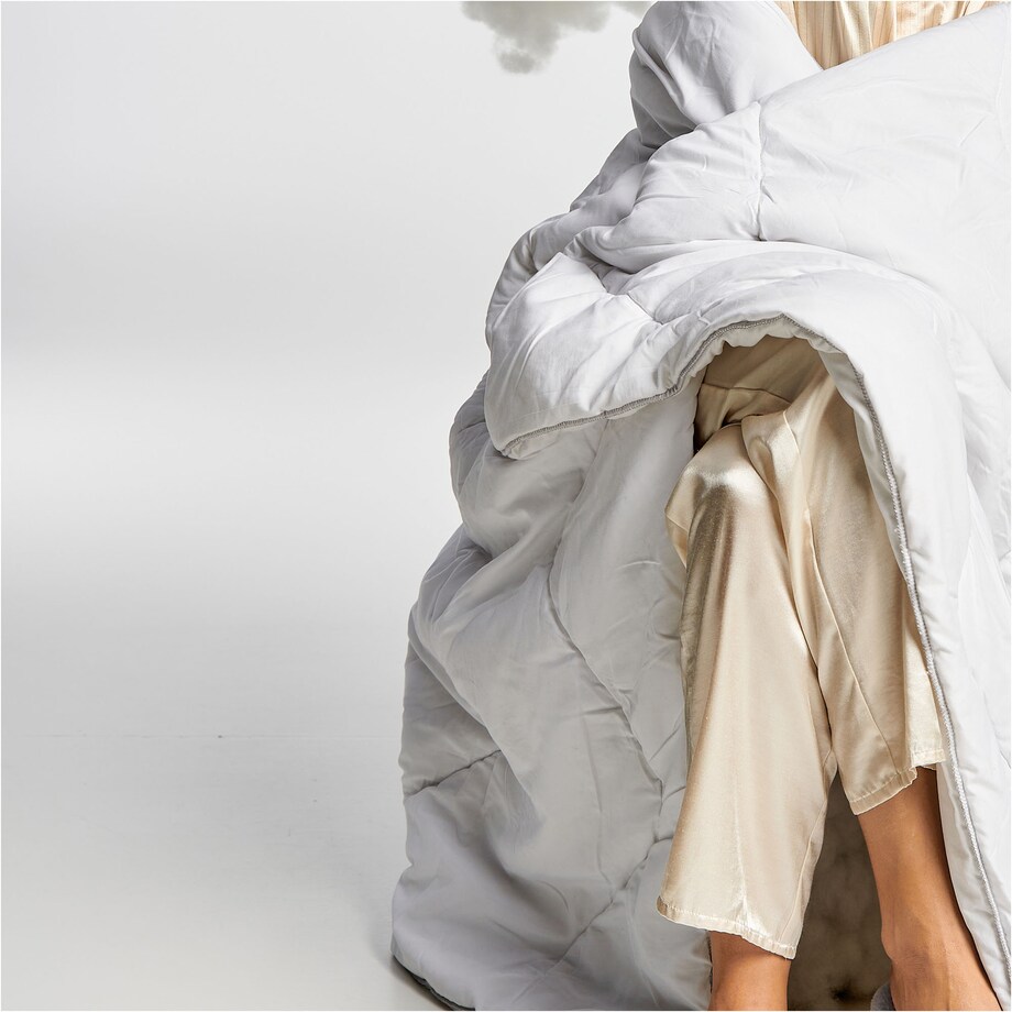 Kołdra Całoroczna 200X200 Cm + Poduszka 70X80 Cm Zestaw Mikrofibra Antyalergiczna Pikowana