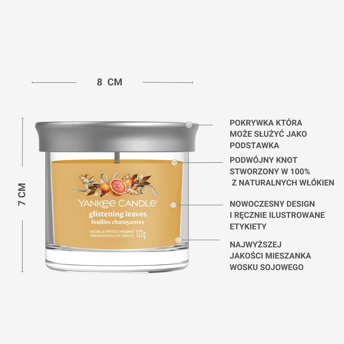 YC SIGNATURE - Tumbler mały GLISTENING LEAVES