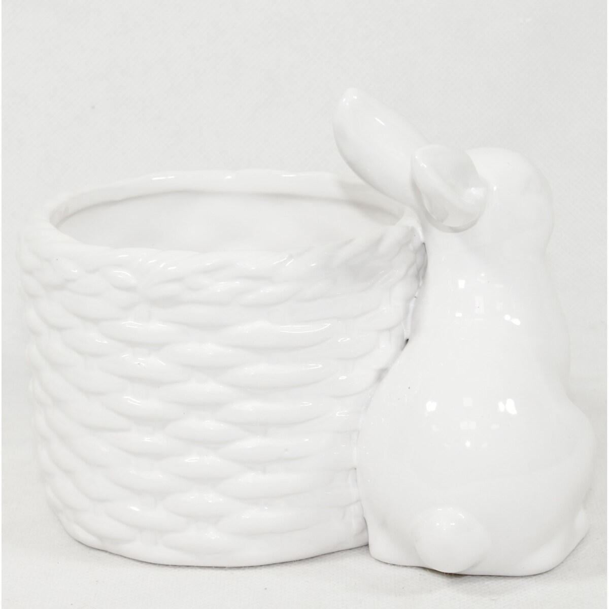 Osłonka na doniczkę - 12x16x11 cm Bunny i jego koszyk