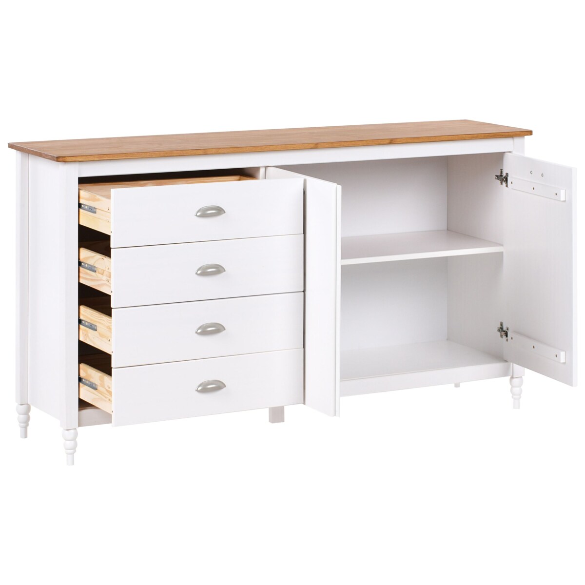 Szafka dwudrzwiowa biała SHILLINGTON