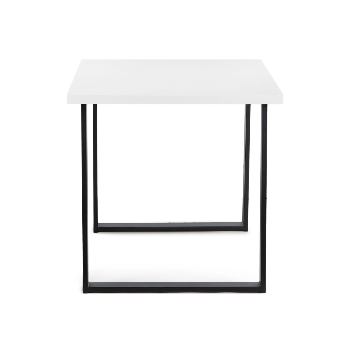 KONSIMO CETO Stół w industrialnym stylu matowy biały