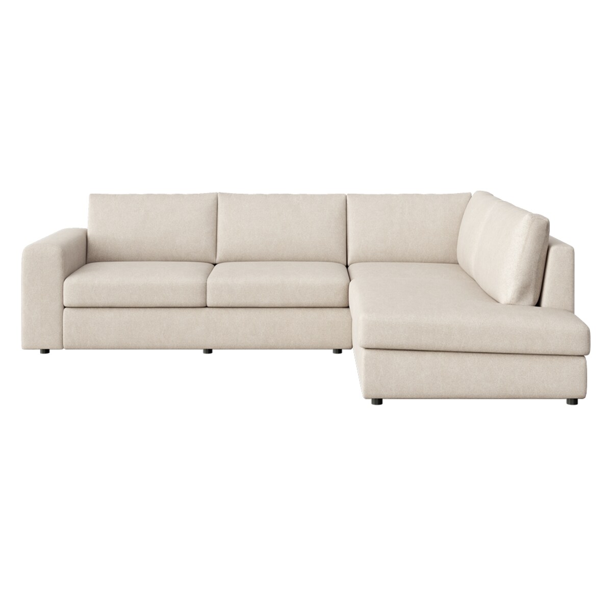 Sofa narożna prawa Baga jasno beżowa