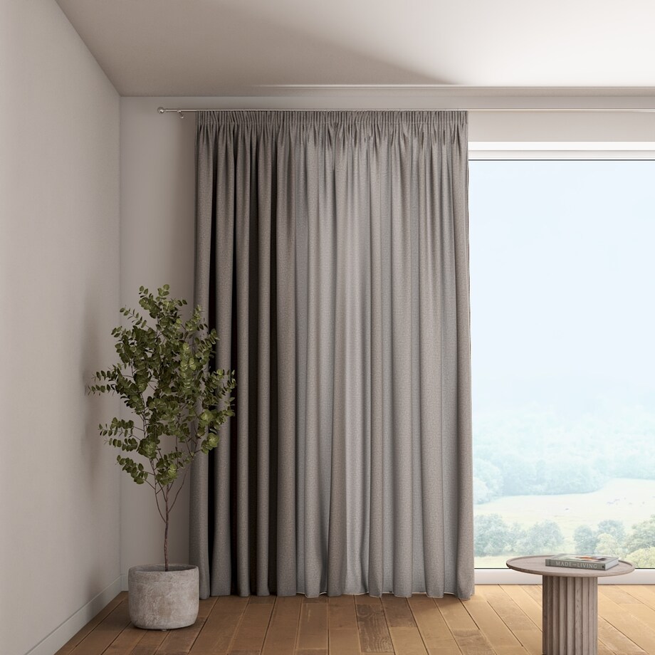 Zasłona na taśmie marszczącej 1 szt. 130x260 szary