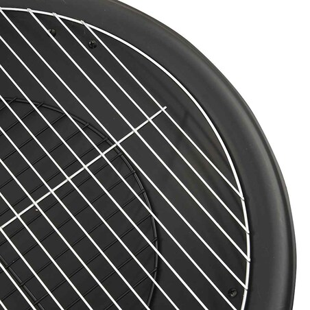 vidaXL Palenisko i grill 2-w-1, z pogrzebaczem, 56x56x49 cm, stal