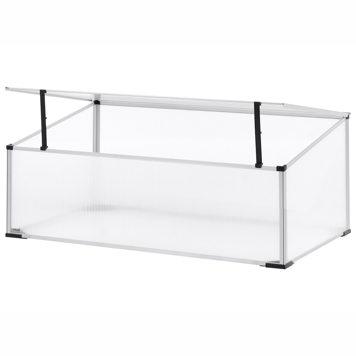 Szklarnia ogrodowa CARFIZZI 100 cm 60 cm Srebrny