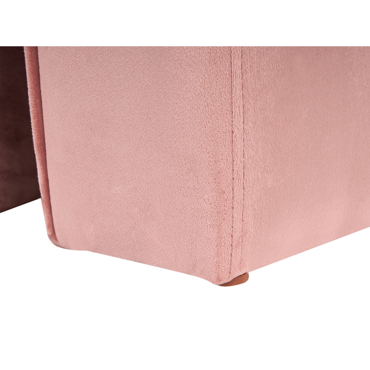 Puf welurowy 35 x 42 x 42 cm różowy MODOC