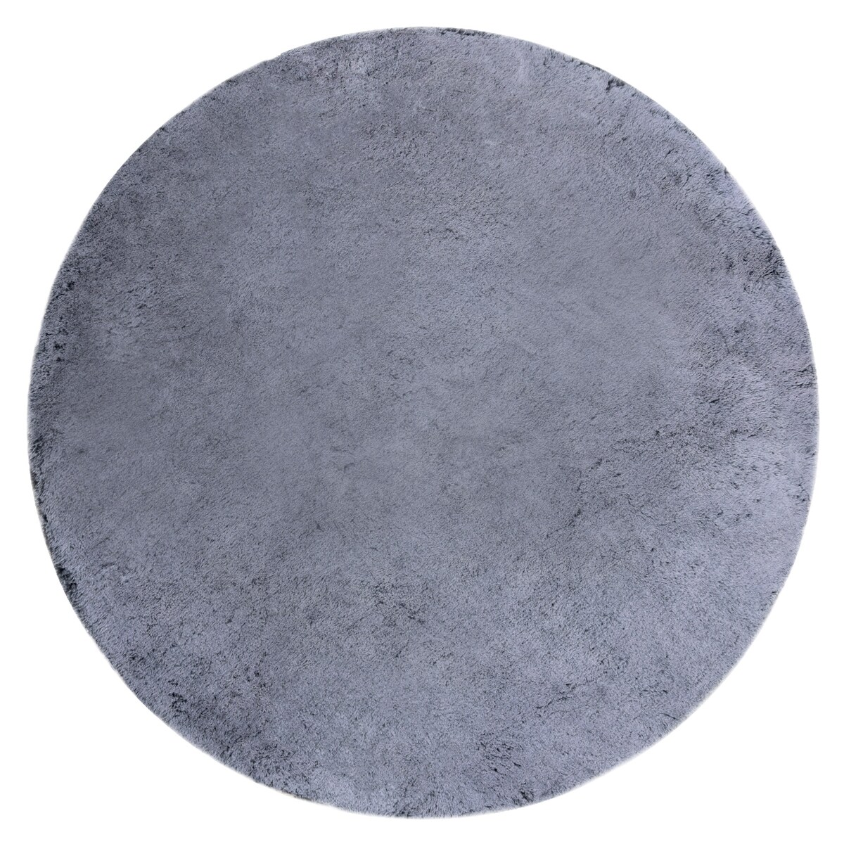 Dywan LAPIN Shaggy koło czarny / kość koło 80 cm