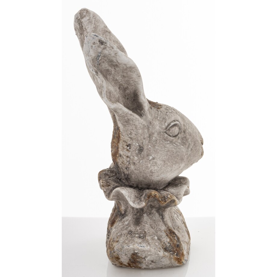 Figurka popiersie królika 33x19x17 cm TORACE - IV szary