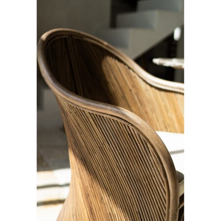 FOTEL RATTANOWY TEGAL DORIS CIEMNY