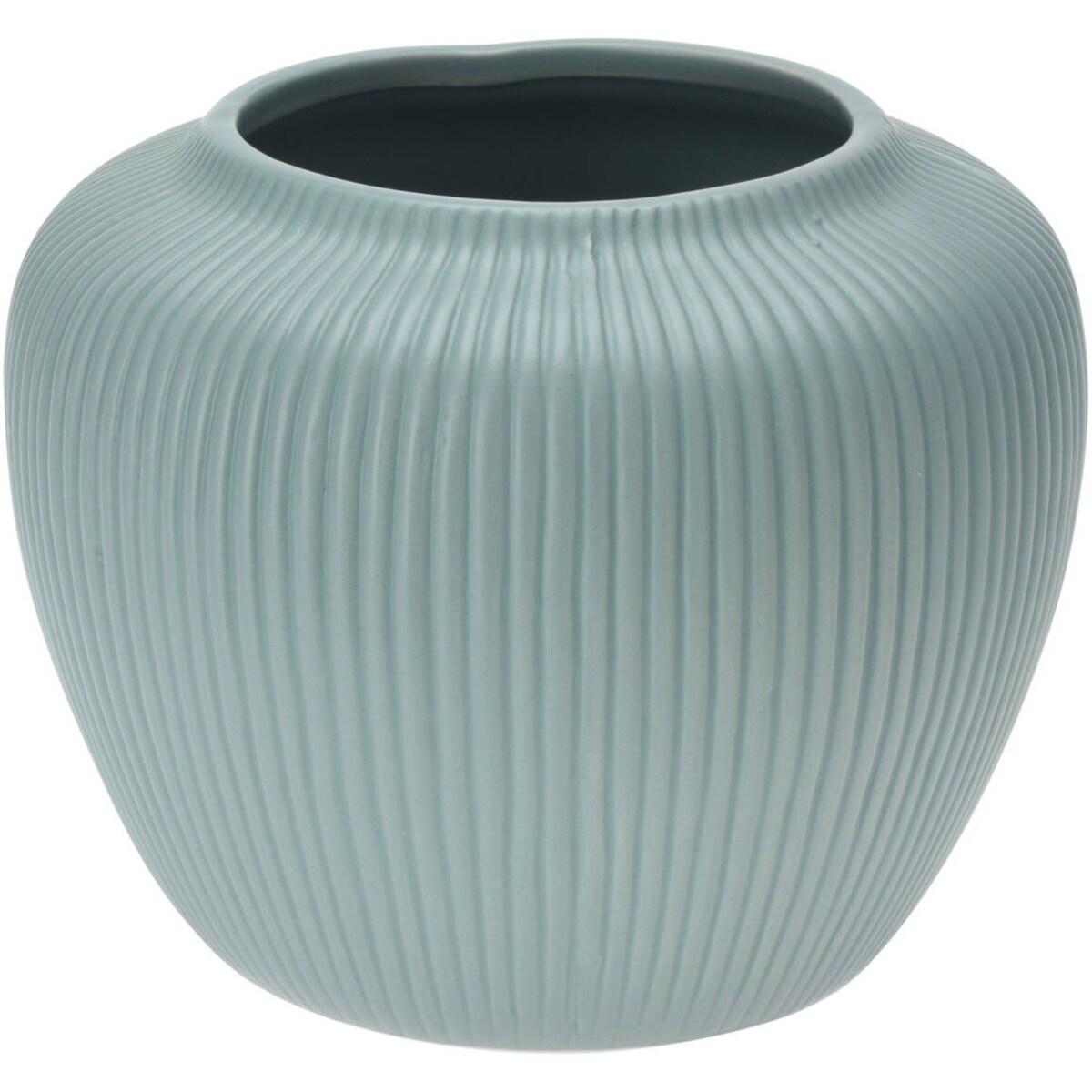 Wazon na kwiaty szeroki, niski, pudrowe kolory, ceramika, Ø 15,5 cm