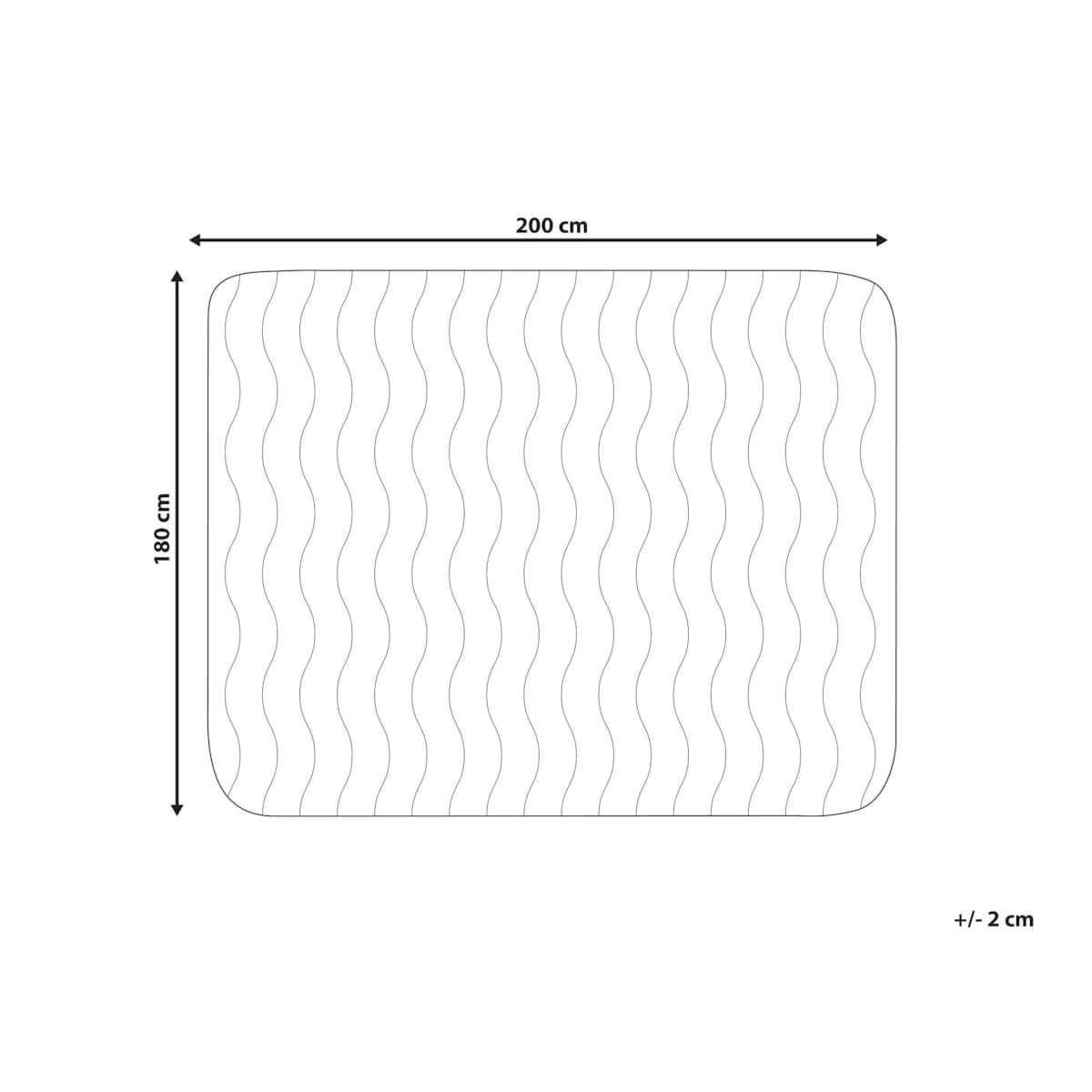 Ochraniacz na materac z mikrofibry 180 x 200 cm PEKTUSAN