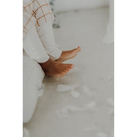 Śpiworek do spania z nogawkami blush daisies - M