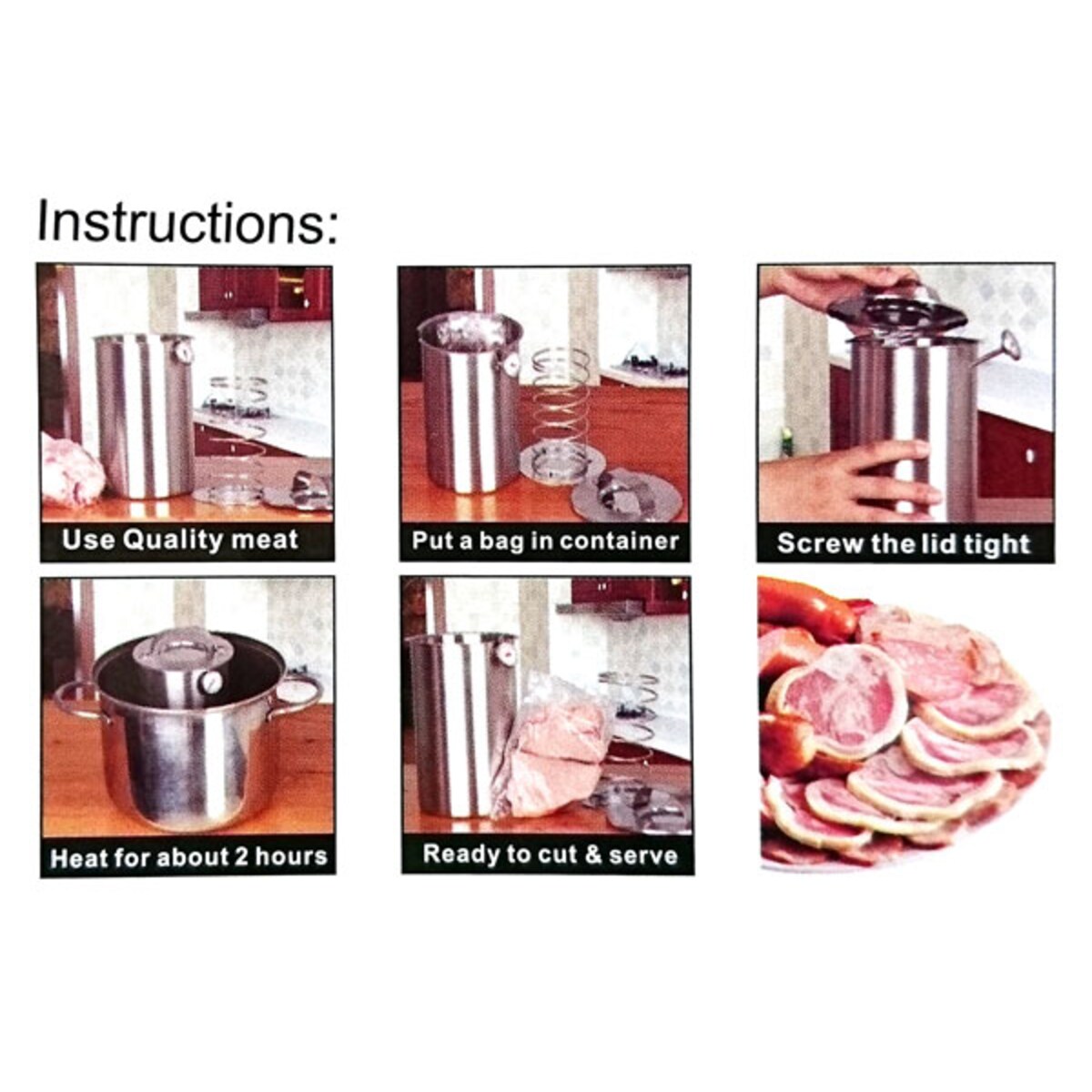 Szynkowar 1.5kg z termometrem KLAUSBERG