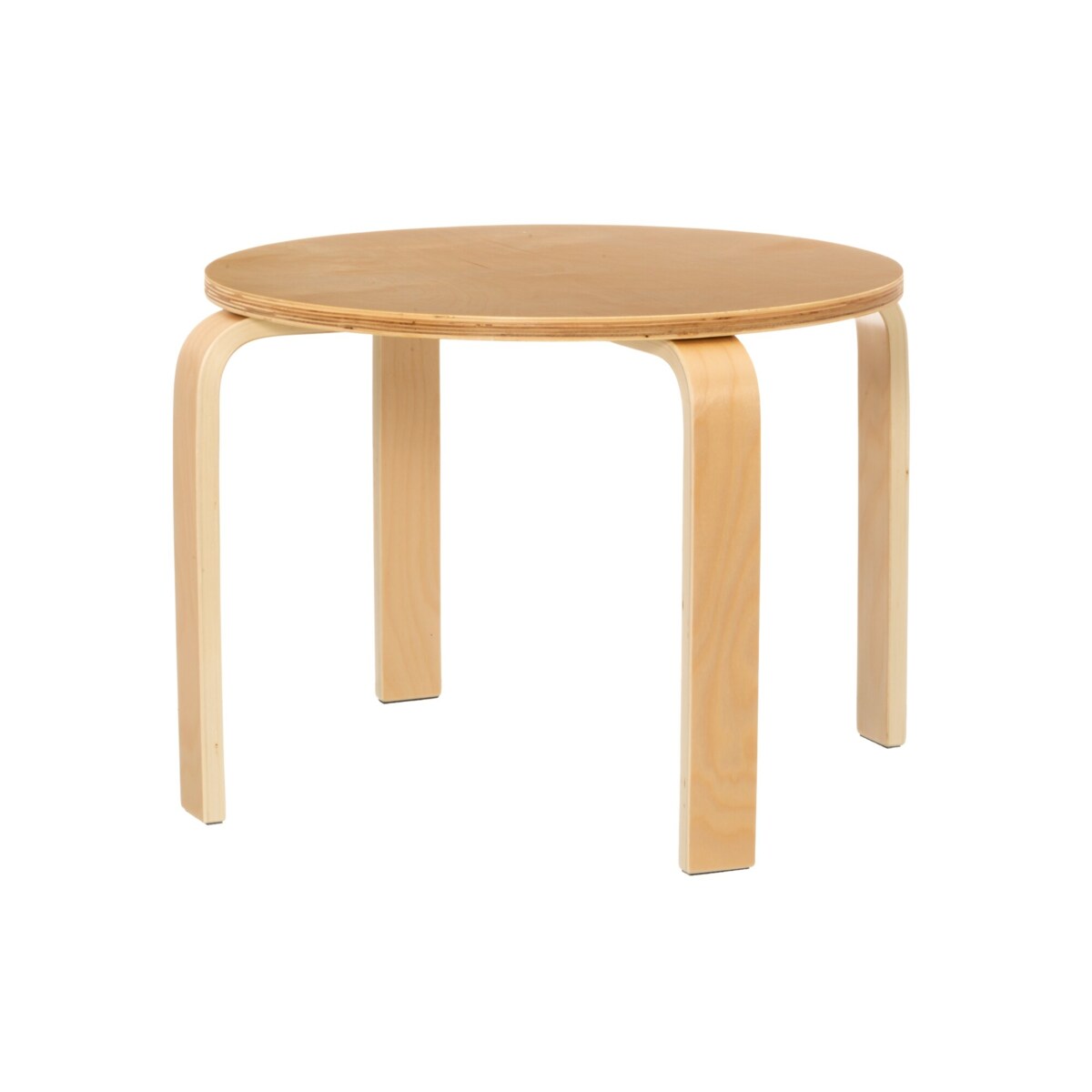 Lekki stolik ze sklejki LILLA, Ø 69 cm