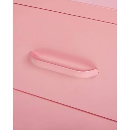 Szafka nocna metalowa różowa MALAVI