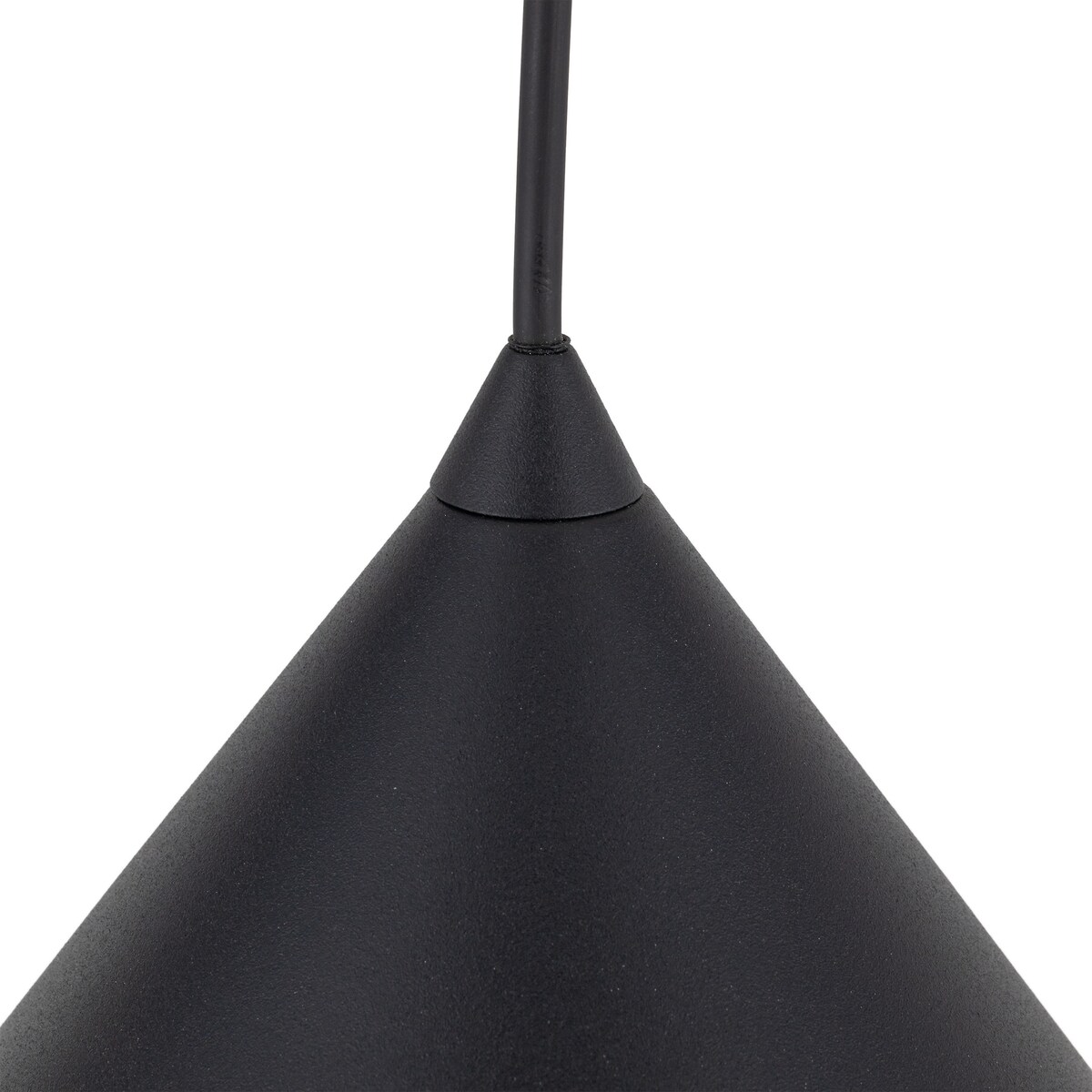 Lampa wisząca TK Lighting CONO BLACK 10057 czarna metalowa E27 32 cm regulowana do kuchni i jadalni