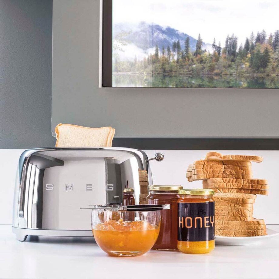 Toster na 2 kromki chrom 50's Style, SMEG